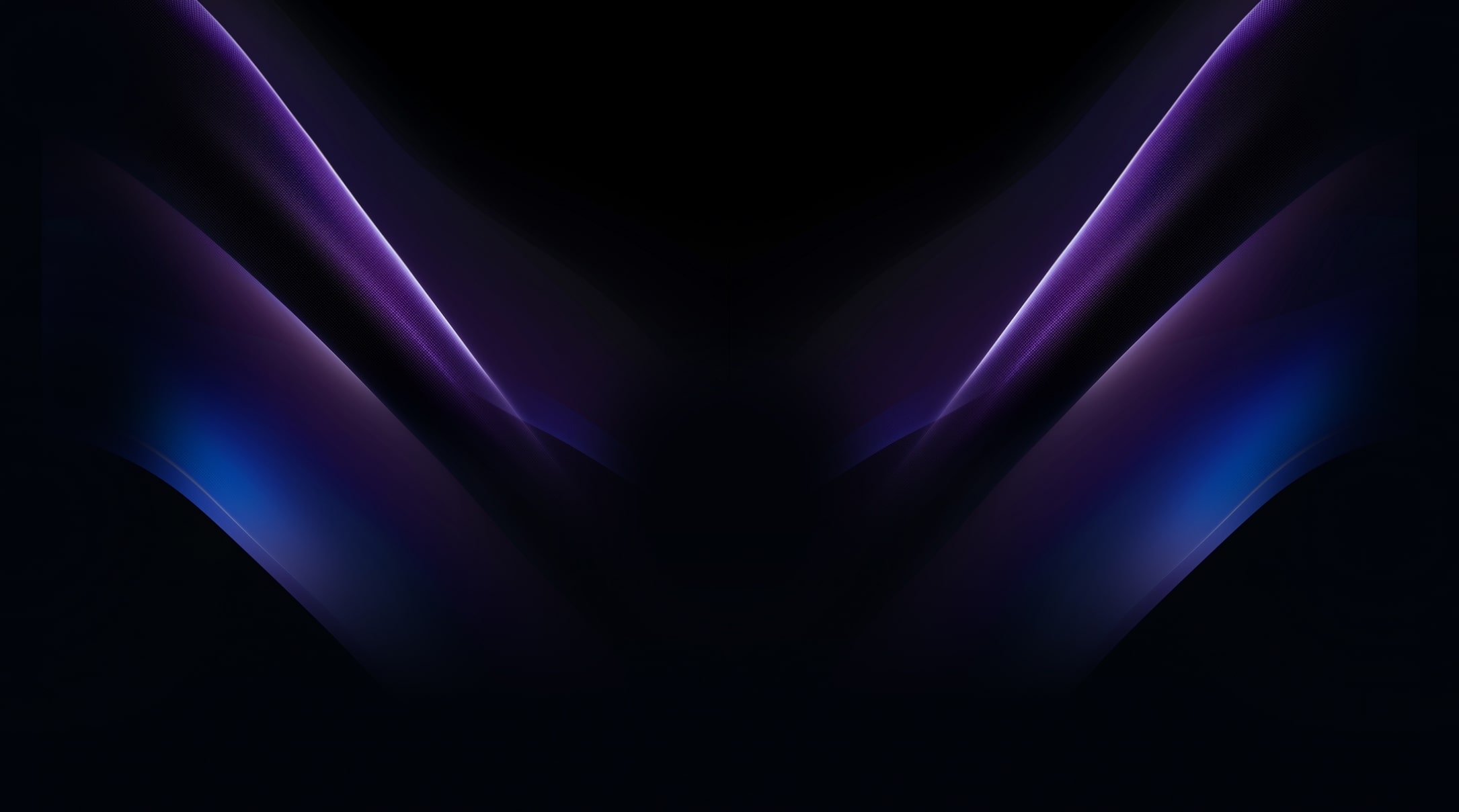 Abstract purple and blue light beams